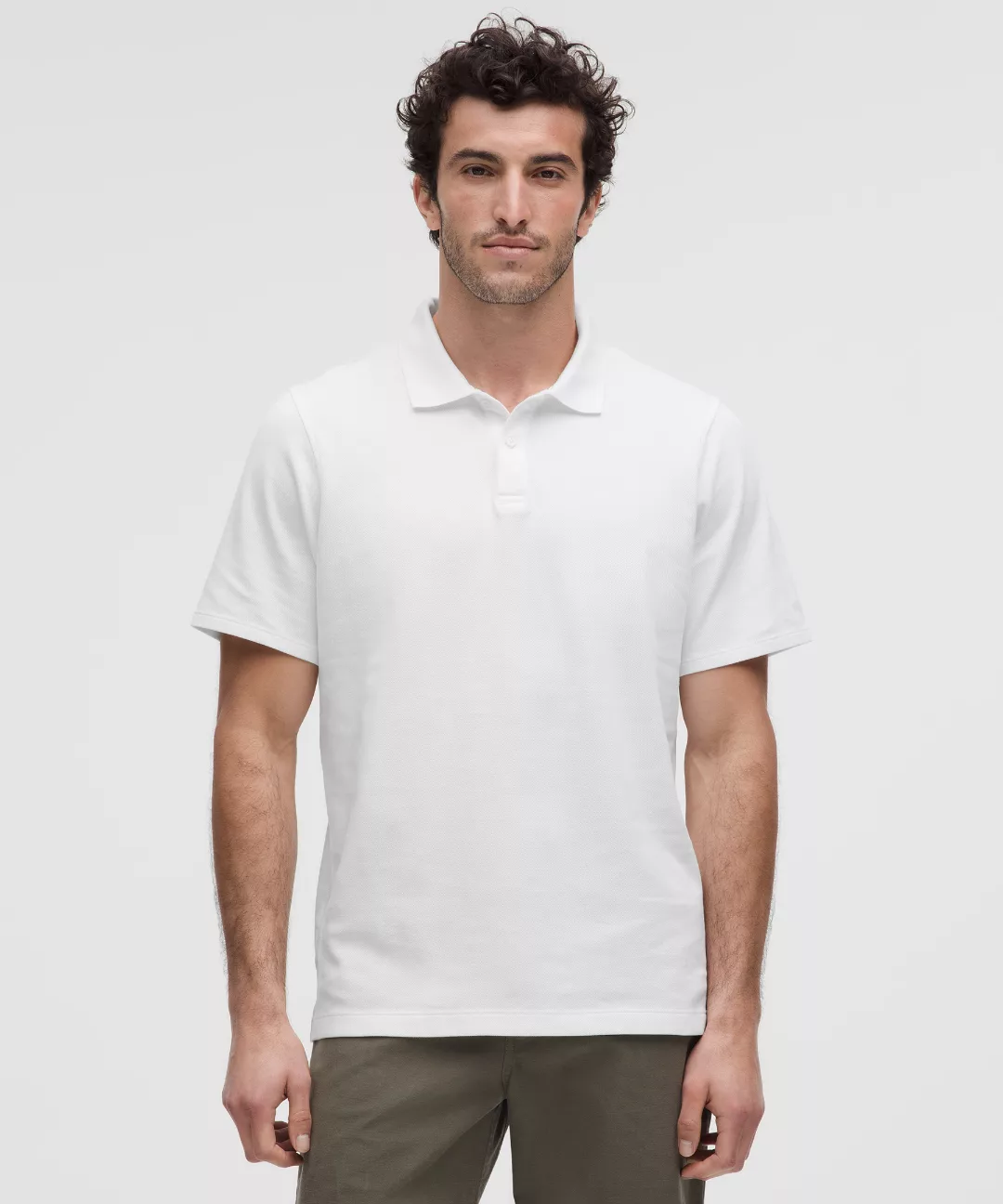 Cotton Pique Short-Sleeve Polo Shirt