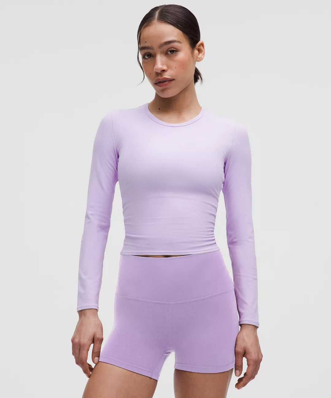 All It Takes Back-Twist Ribbed Long-Sleeve Shirt