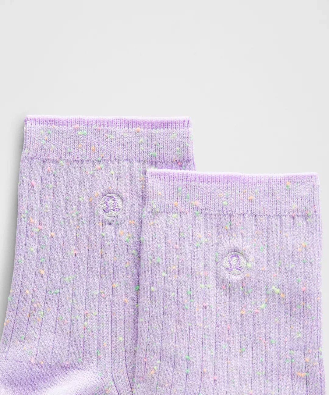 Unisex Neon Speckled Quarter Socks