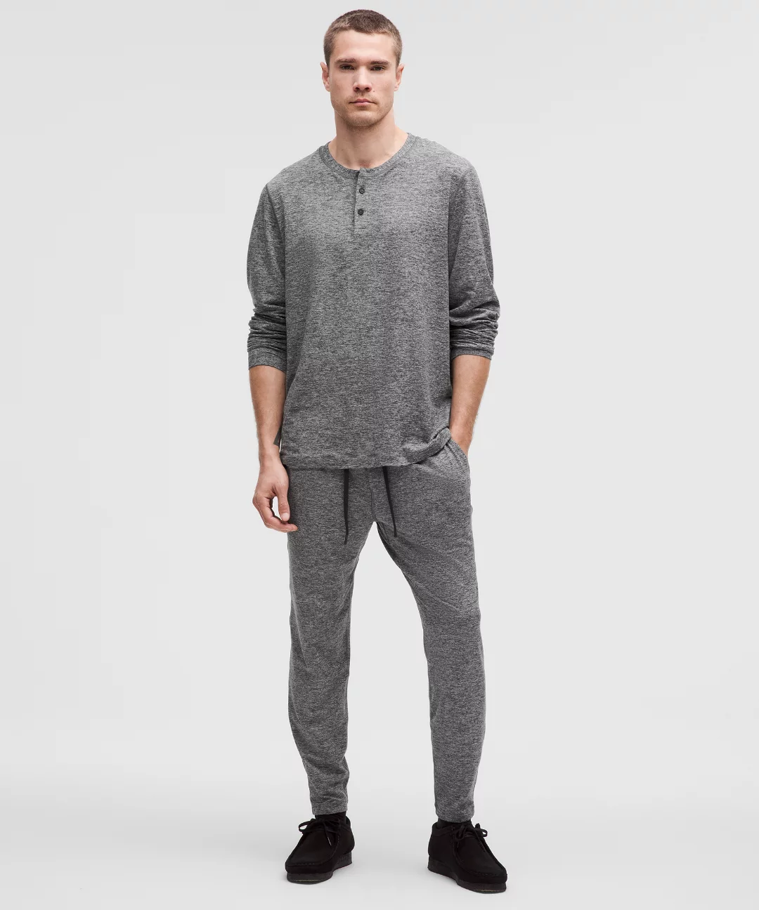 Soft Jersey Long-Sleeve Henley