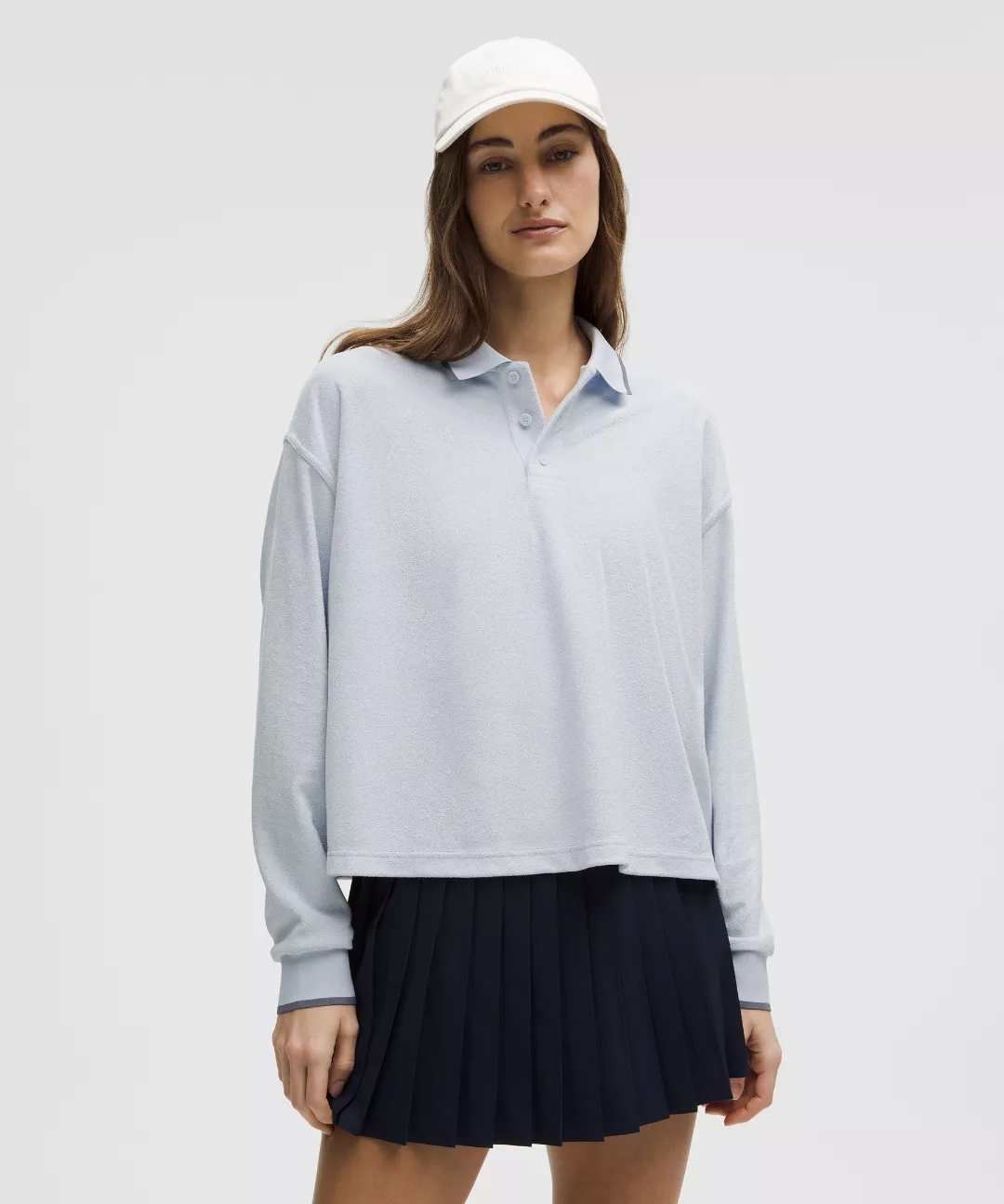 Cotton Terry Relaxed-Fit Polo Shirt