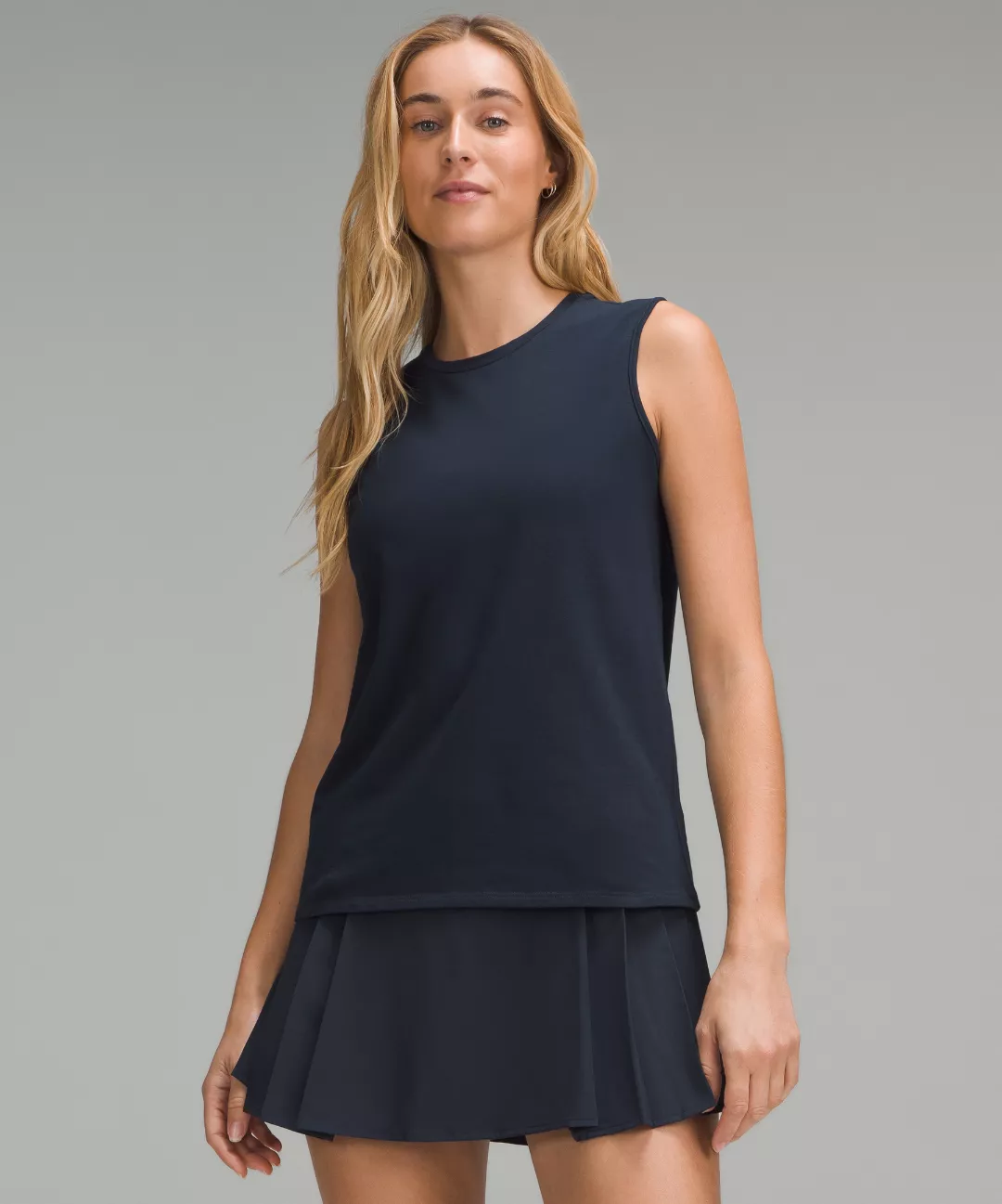 Organic Cotton Crewneck Tank Top