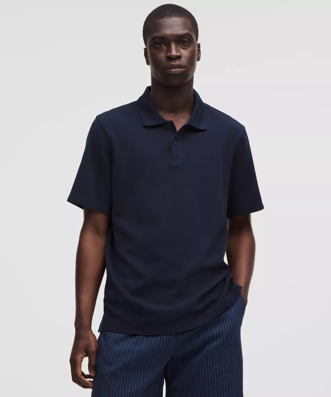 Cotton Pique Short-Sleeve Polo Shirt