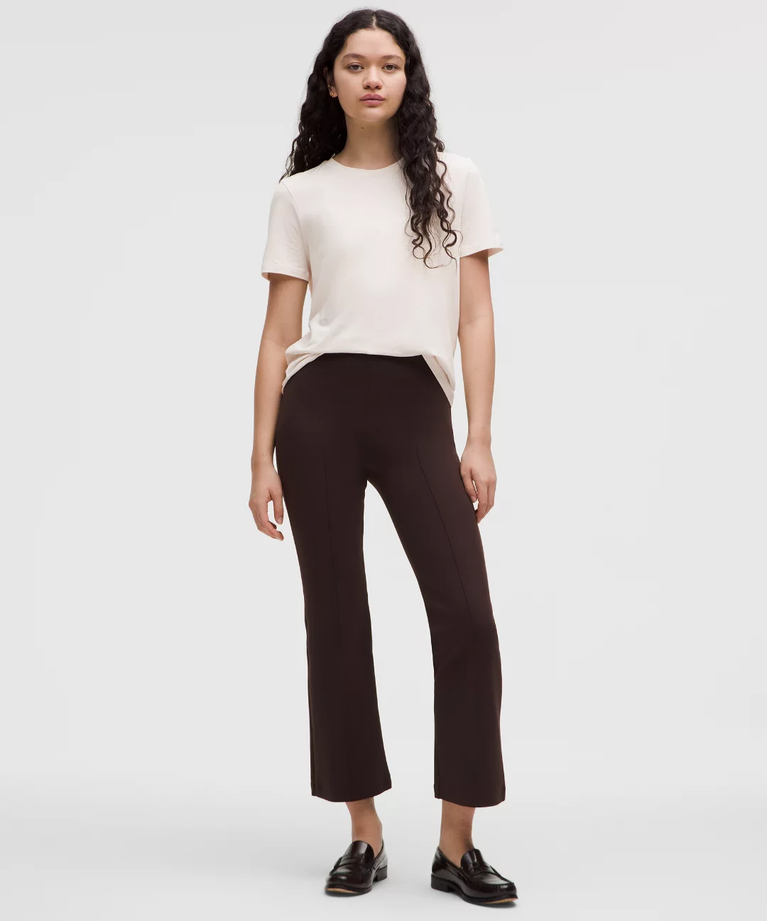 Love Curved-Hem Crewneck T-Shirt
