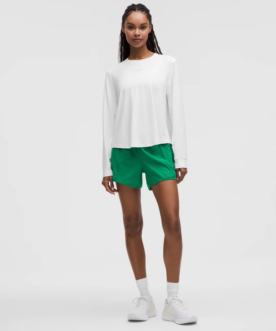 Pace Crush Cross-Back UV-Protective Graphic Long-Sleeve Shirt