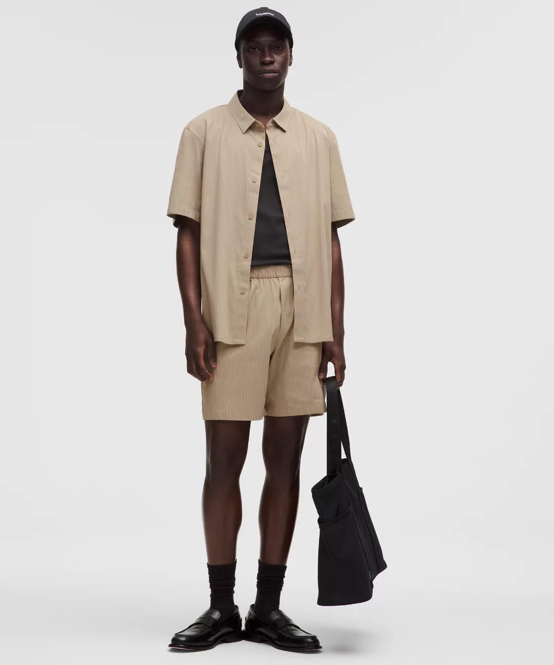 Relaxed-Fit Short-Sleeve Button Up Shirt