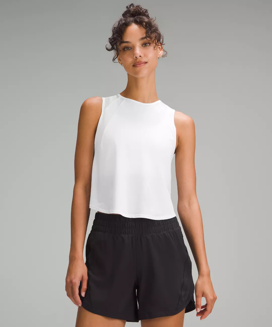 Sculpt Cropped Tank Top *Pleated