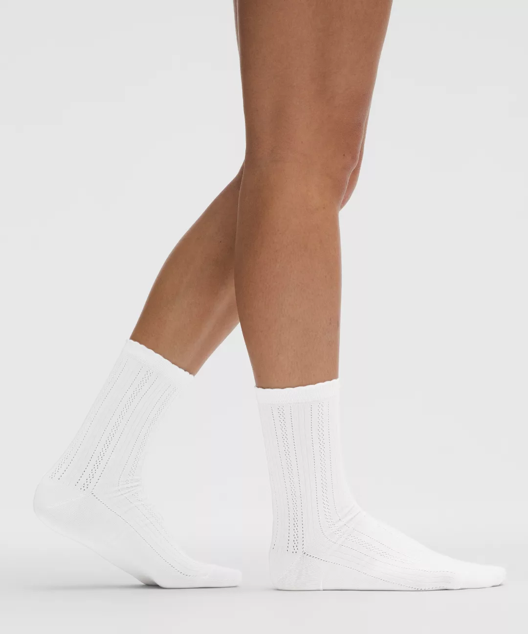Unisex Pointelle Quarter Socks