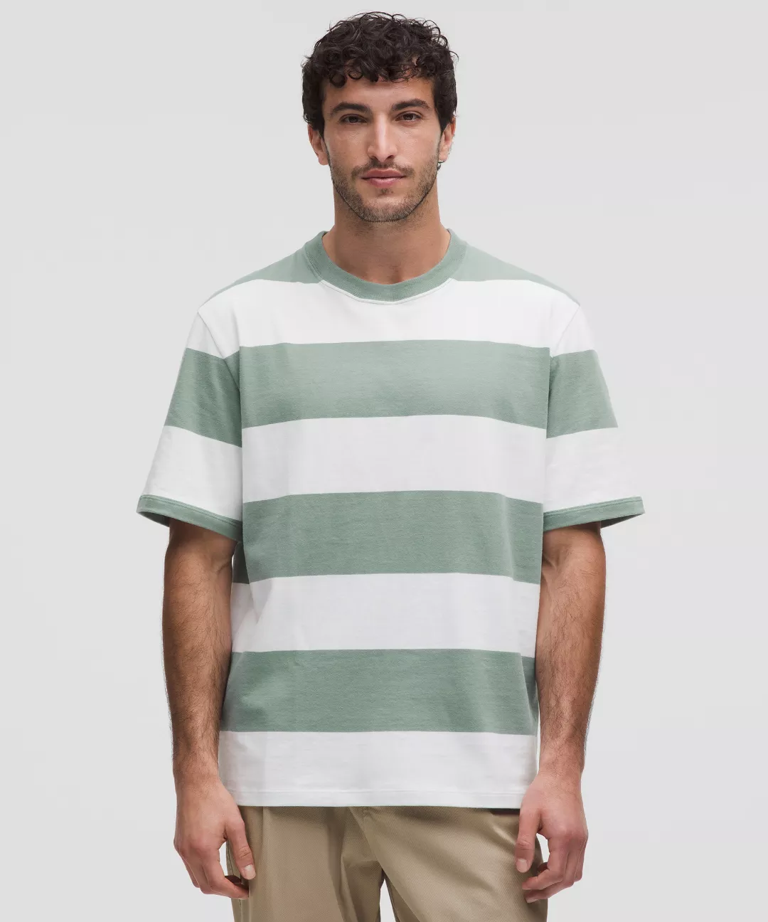 Heavyweight Cotton Jersey T-Shirt *Stripe
