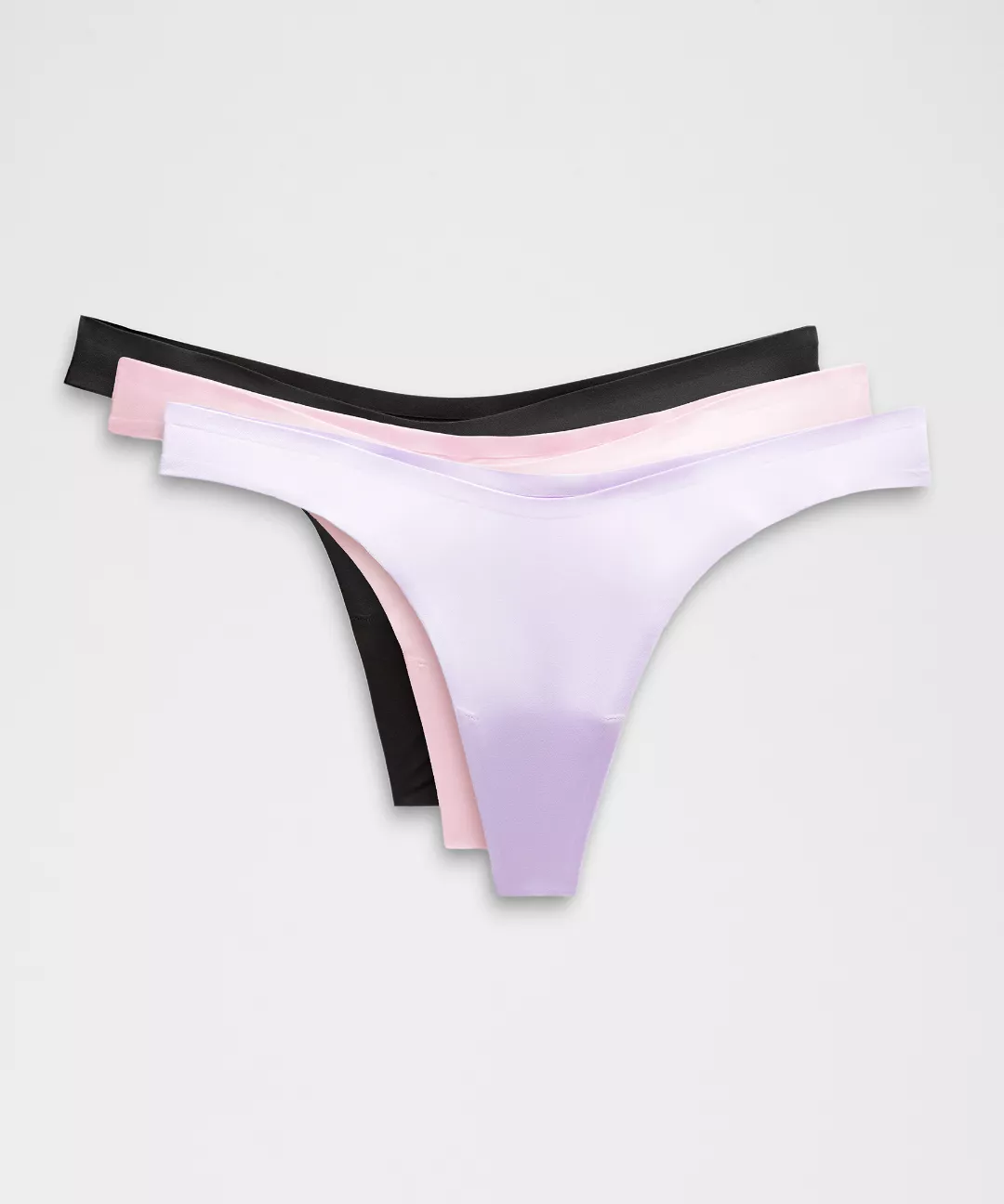 Wundermost Ultra-Soft Nulu Dipped-Waist Thong Underwear *3 Pack