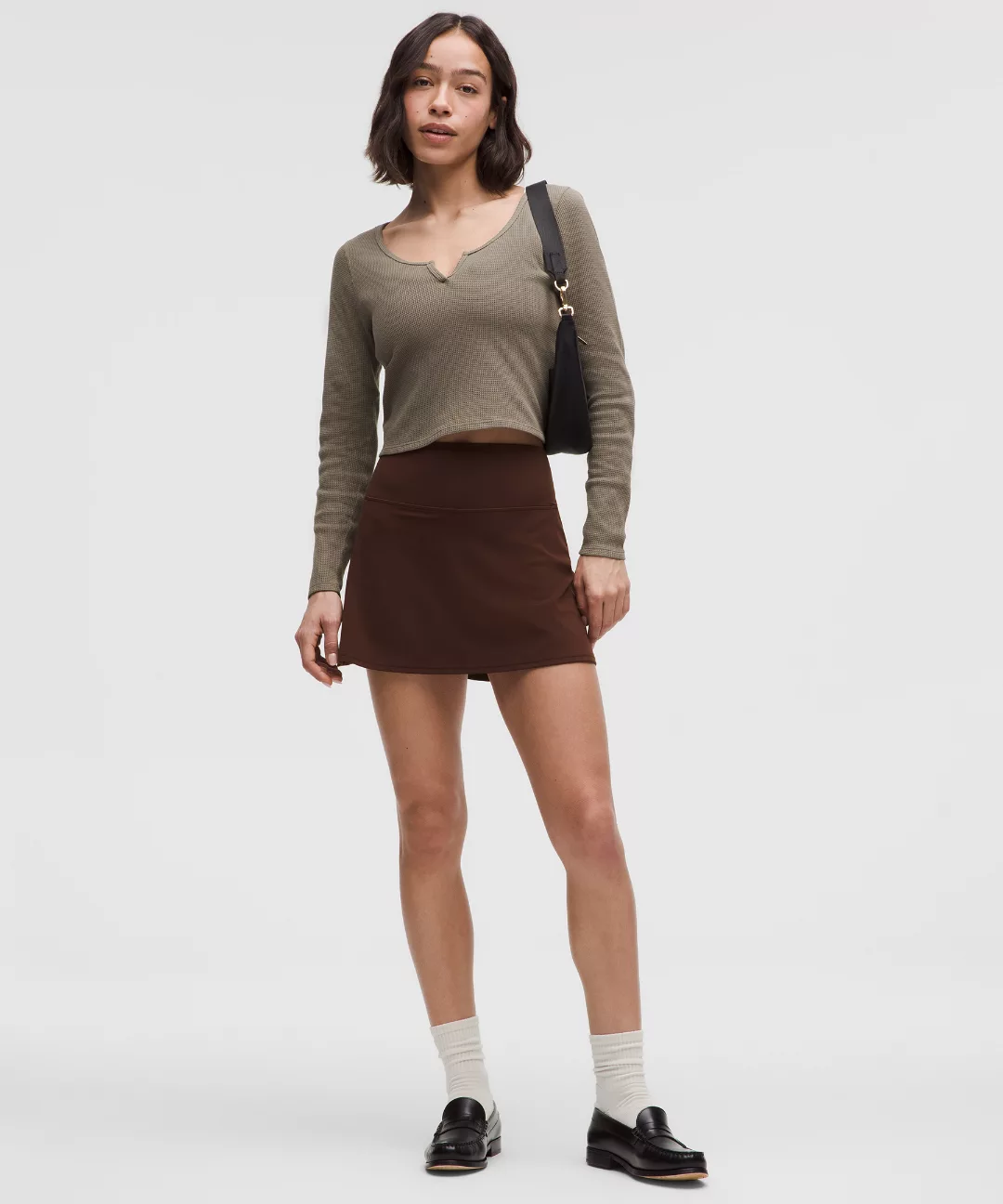 Cotton-Blend Henley Long-Sleeve Shirt