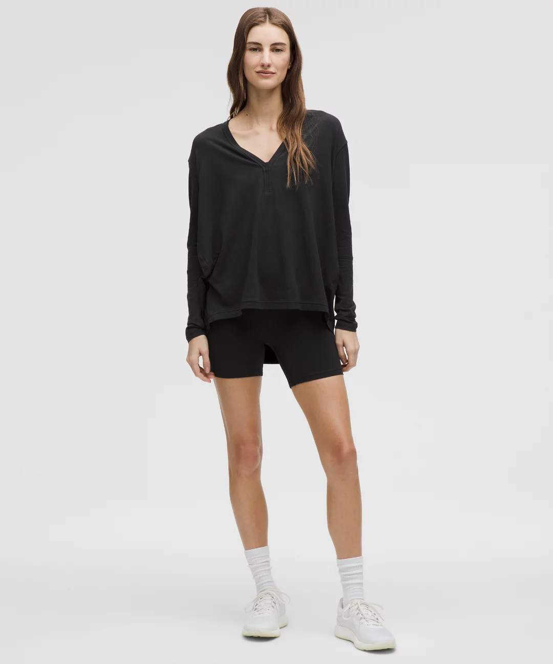 Back In Action V-Neck Long-Sleeve Shirt