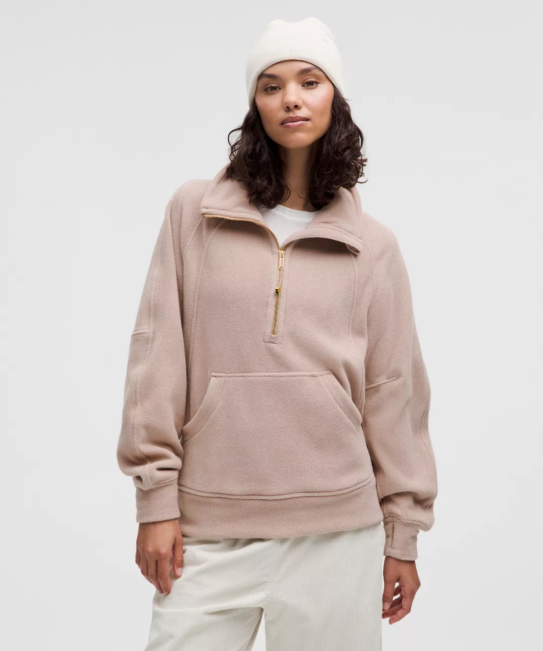 Scuba Tumbled Fleece Funnel-Neck Half Zip