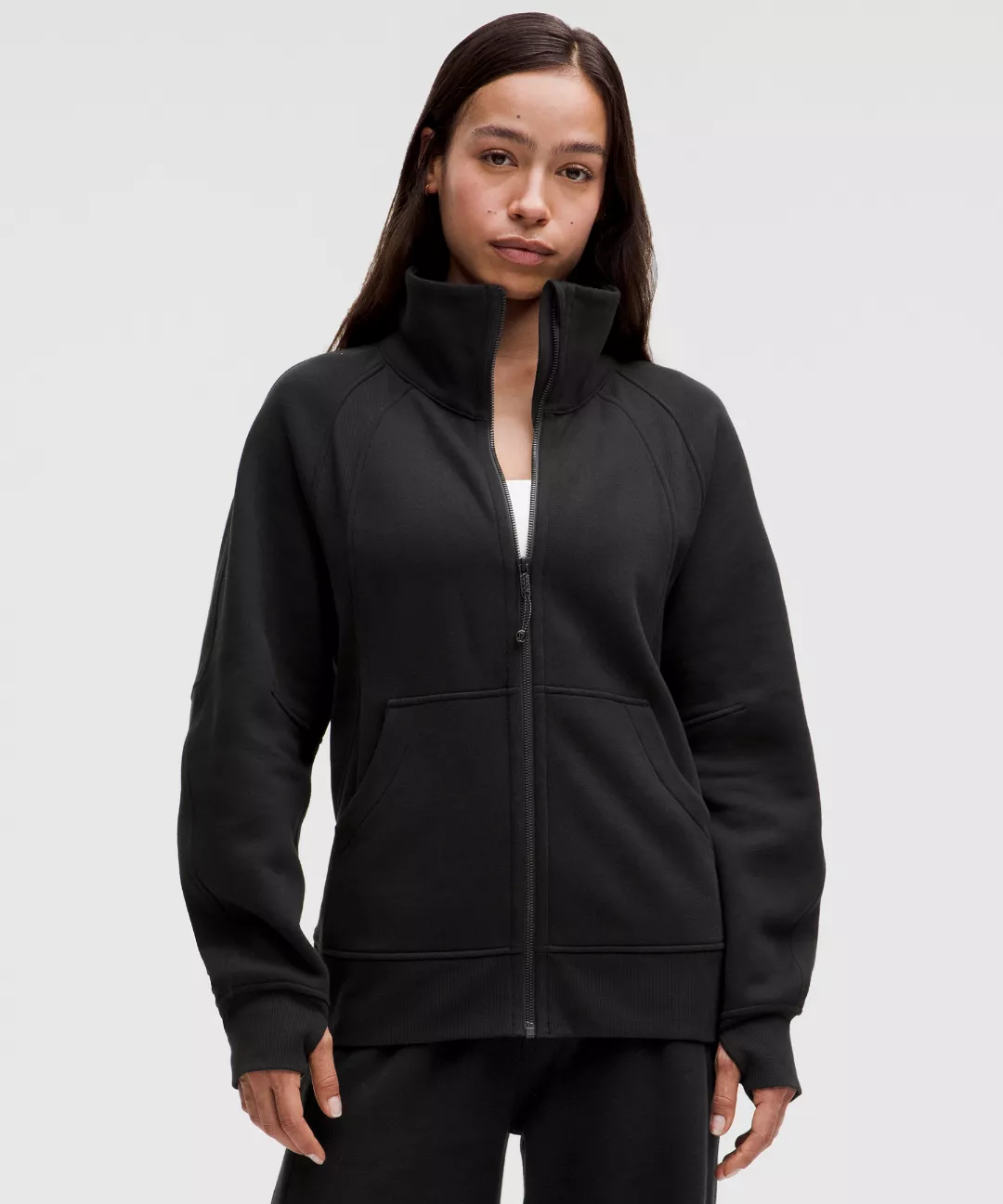 Scuba Oversized Funnel-Neck Full Zip