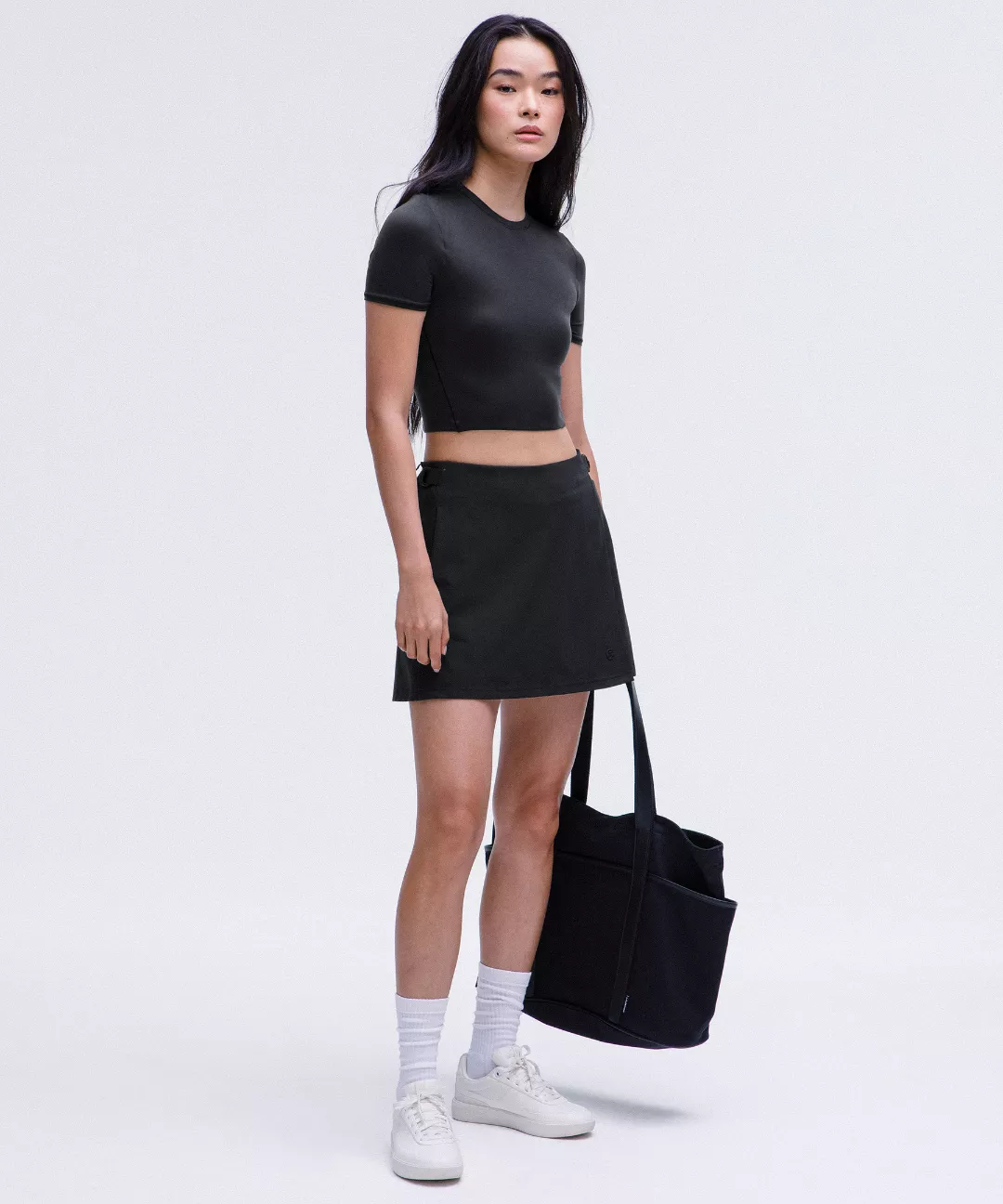 Wundermost Ultra-Soft Nulu Crewneck Cropped T-Shirt