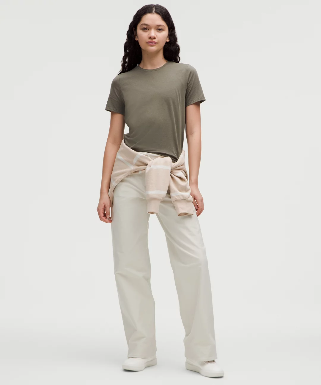 Organic Cotton Straight-Hem Crewneck T-Shirt