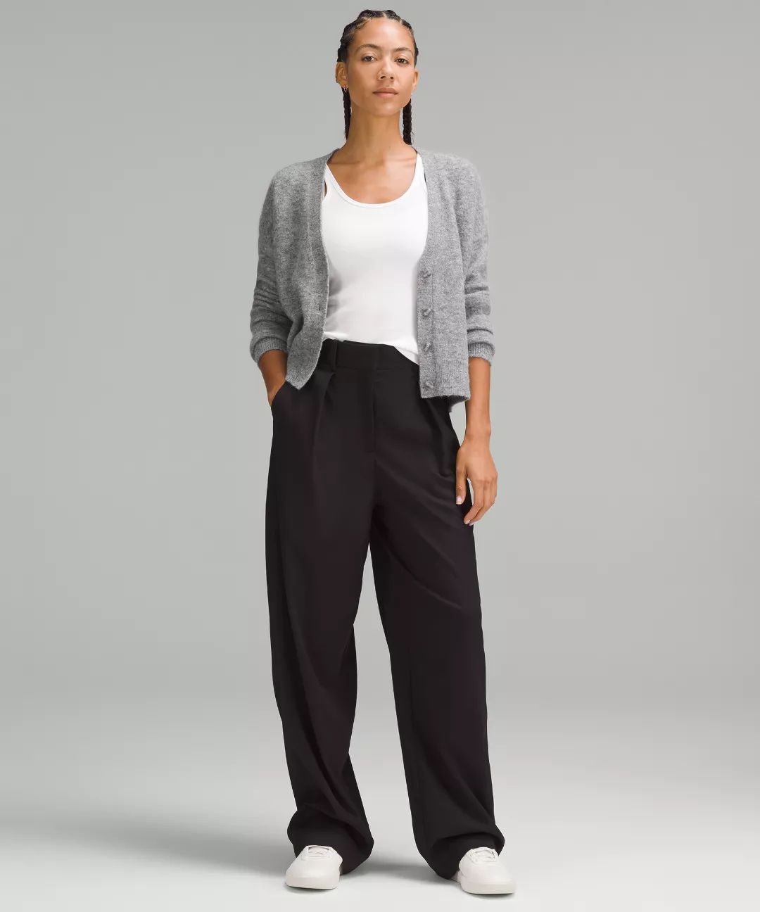 Women's Alpaca Wool-Blend Cardigan Sweater