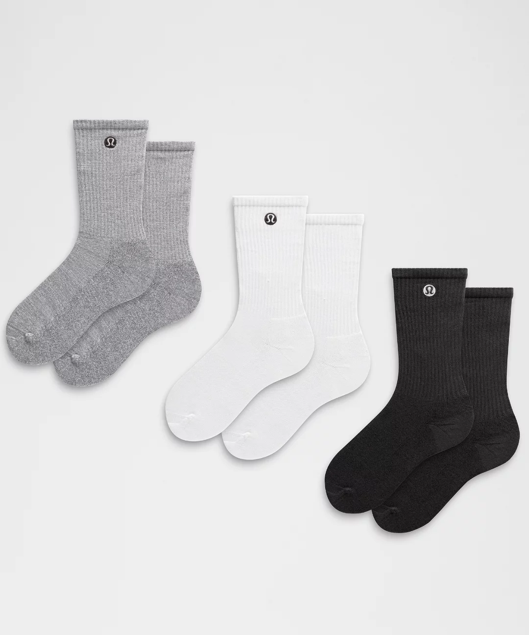 Unisex Daily Essential Crew Socks *3 Pack