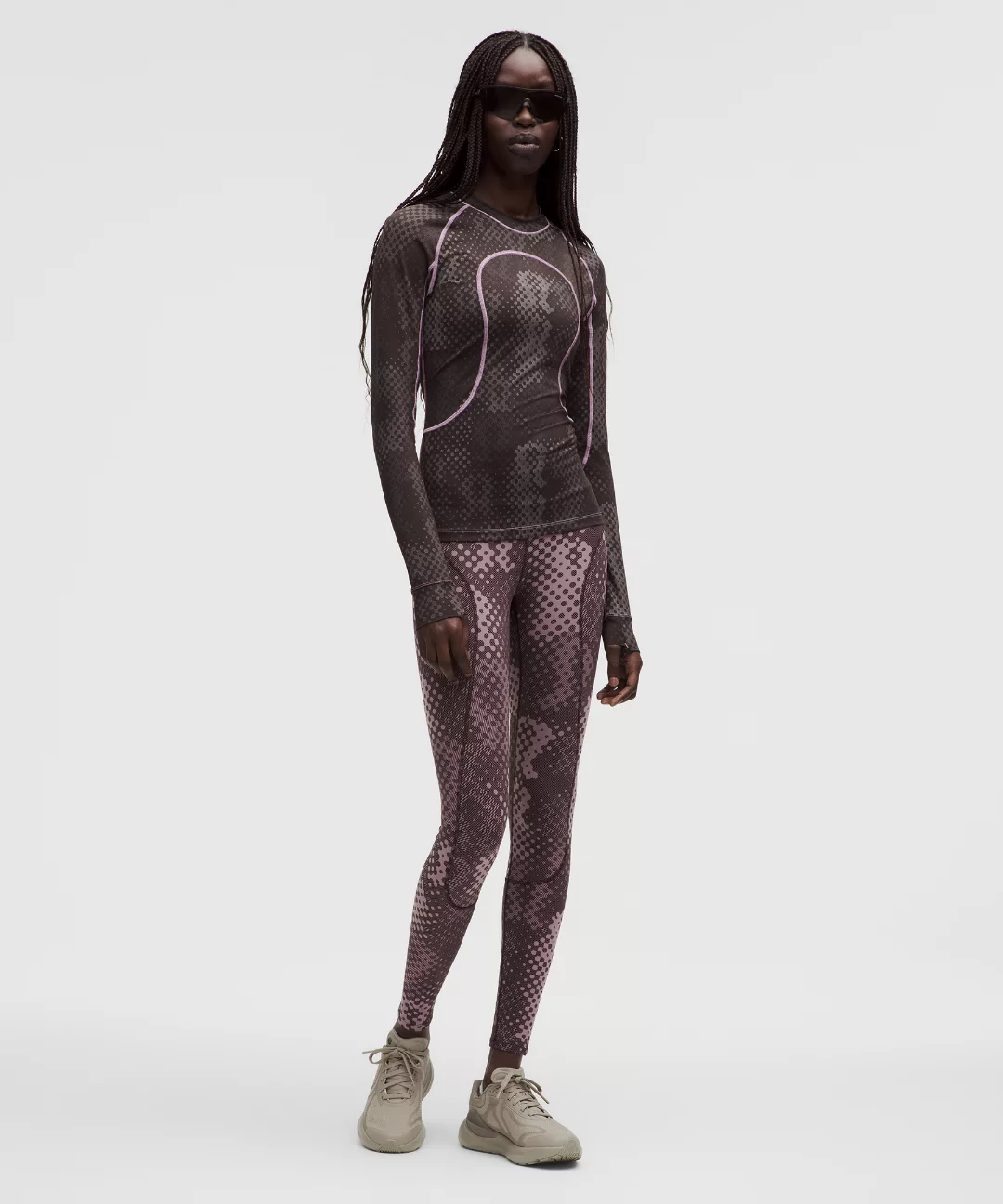 Women's Jacquard Tight-Fit Long-Sleeve Shirt *SLNSH Collection