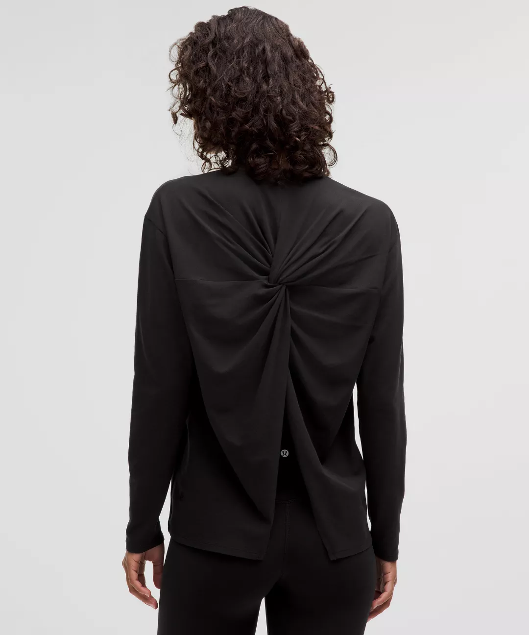 Twist-Back Relaxed-Fit Long-Sleeve Shirt