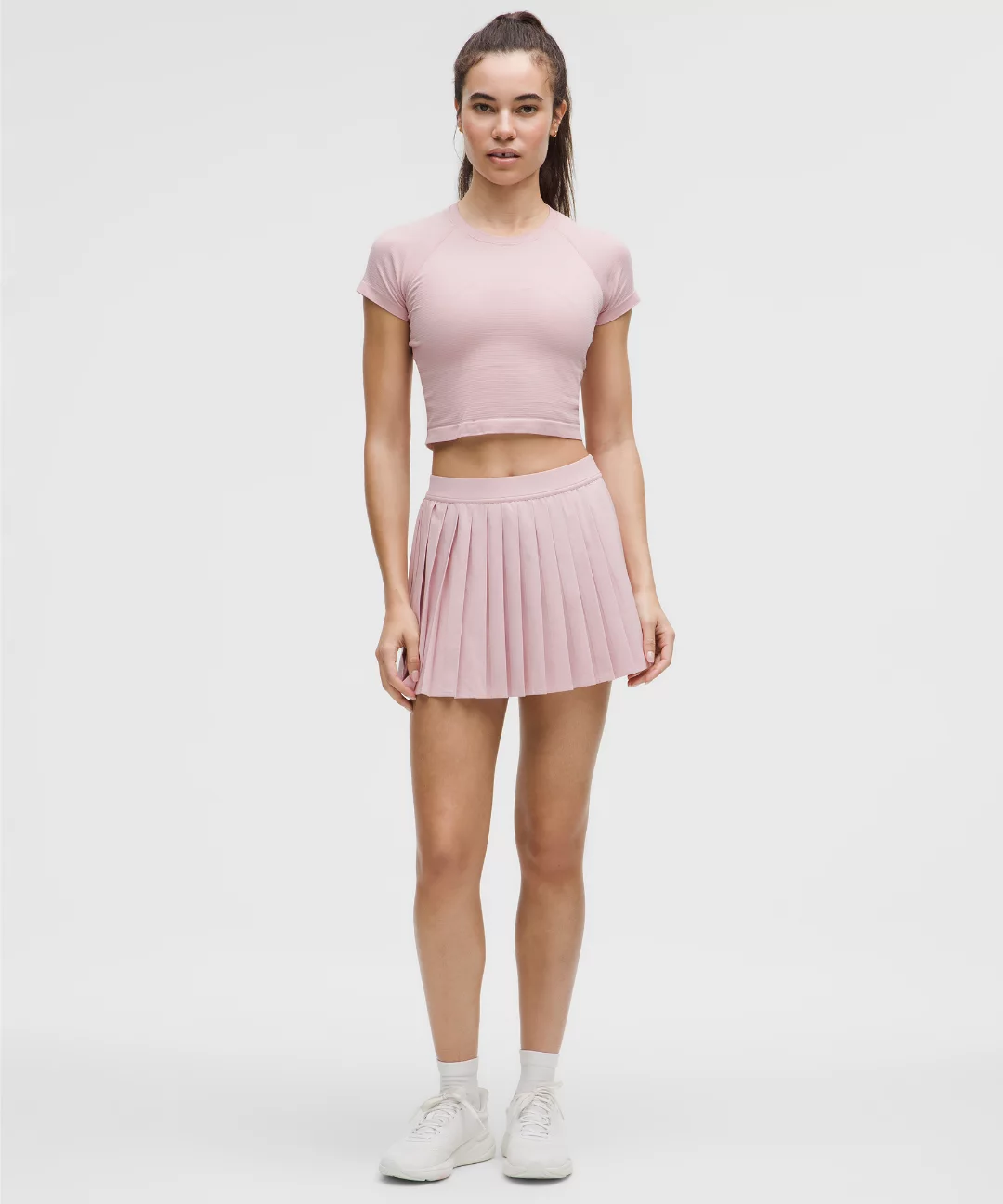 High-Rise Pleated Tennis Skirt