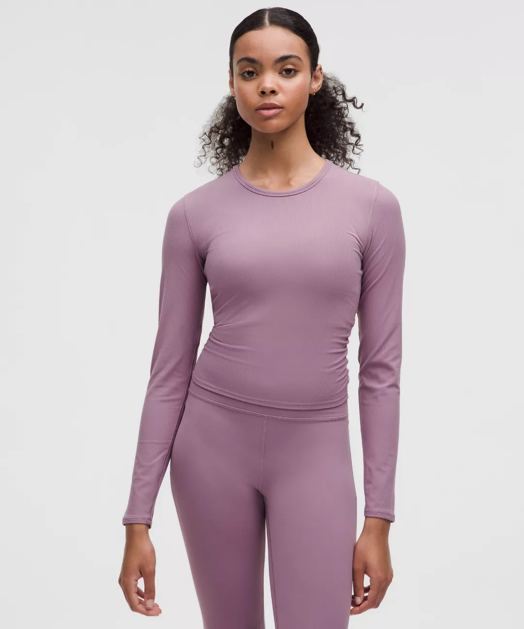 All It Takes Back-Twist Ribbed Long-Sleeve Shirt