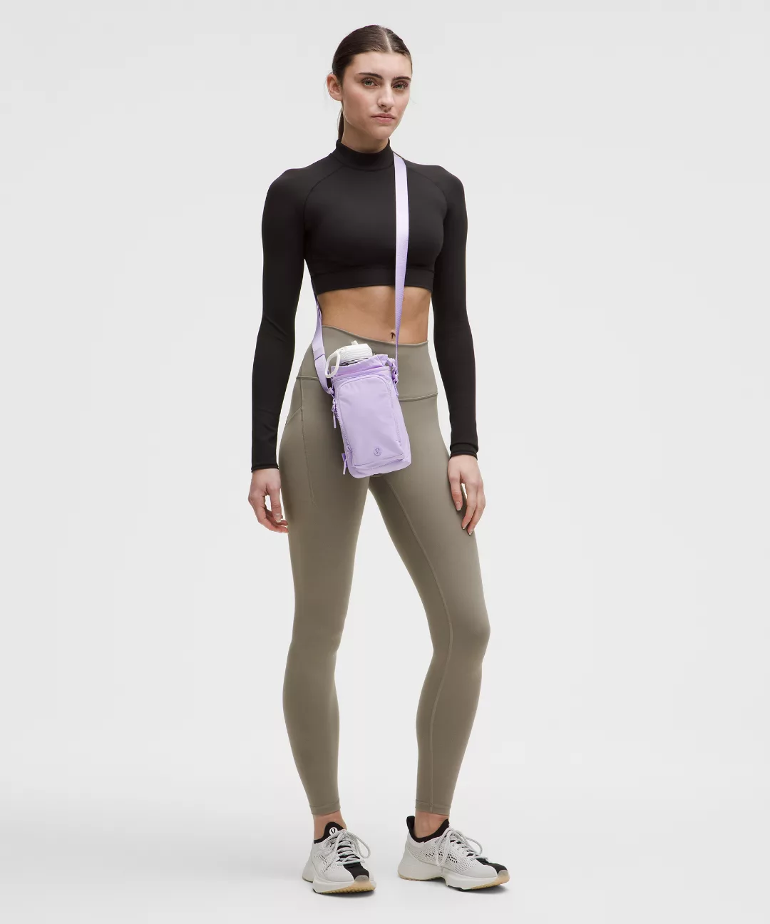 Water Bottle Crossbody with Front Pocket 2L