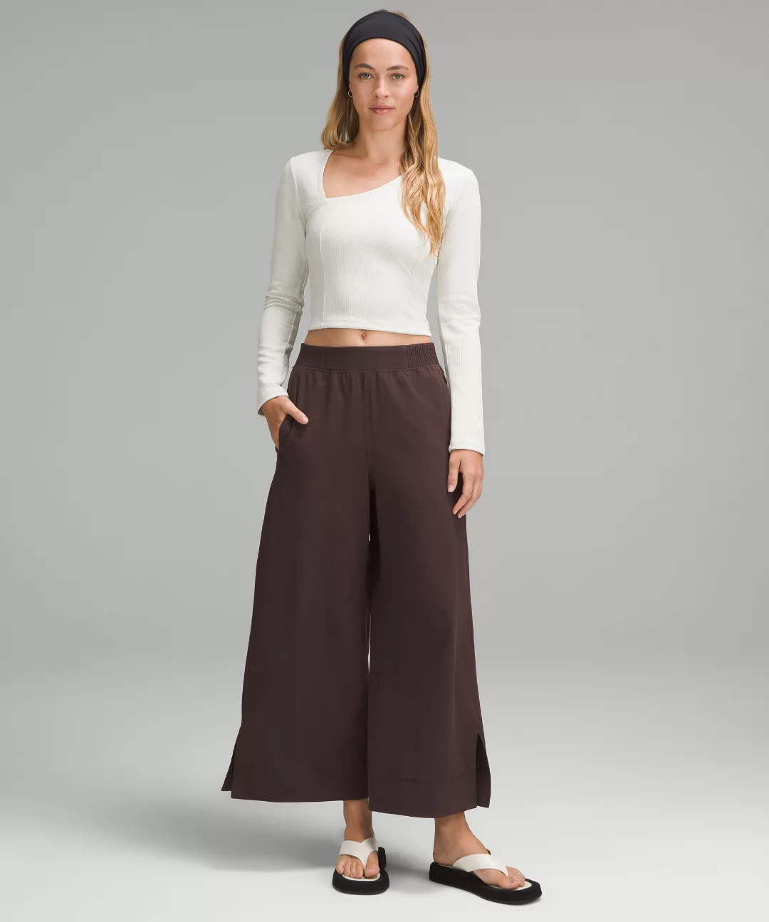 Ribbed Softstreme Asymmetrical Long-Sleeve Shirt