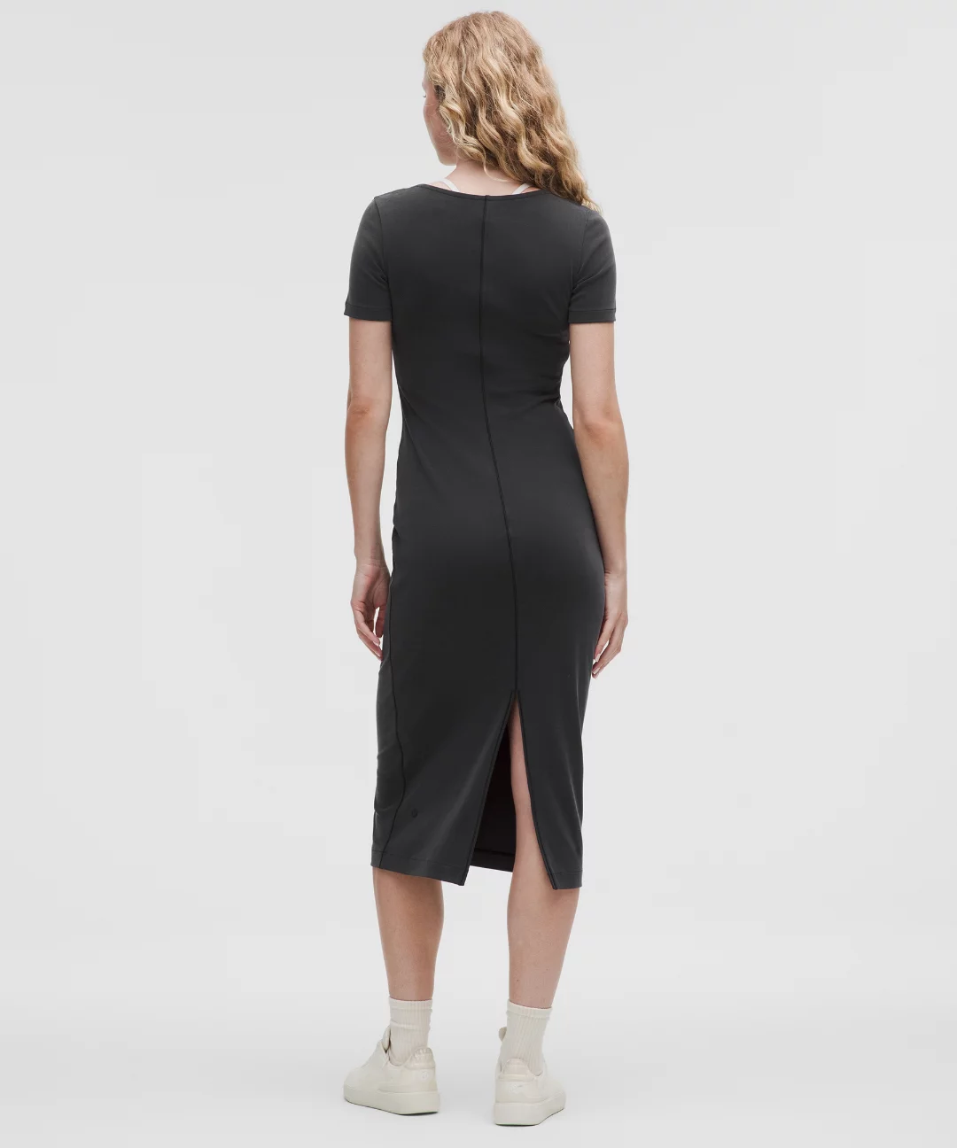 Drapey Softstreme Scoop-Neck Midi Dress