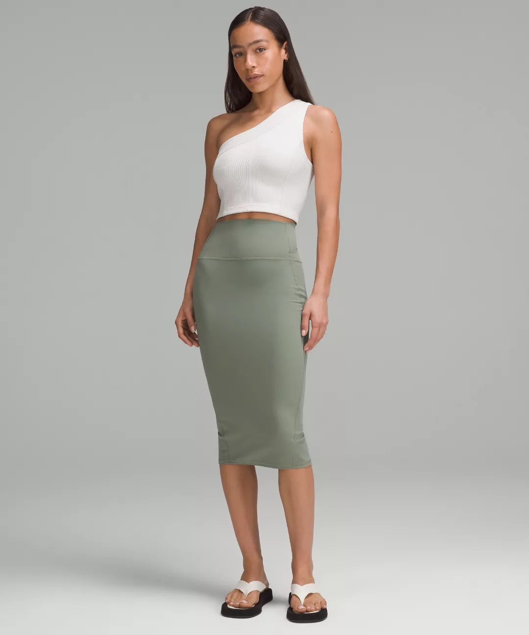 Nulu Slim-Fit High-Rise Skirt