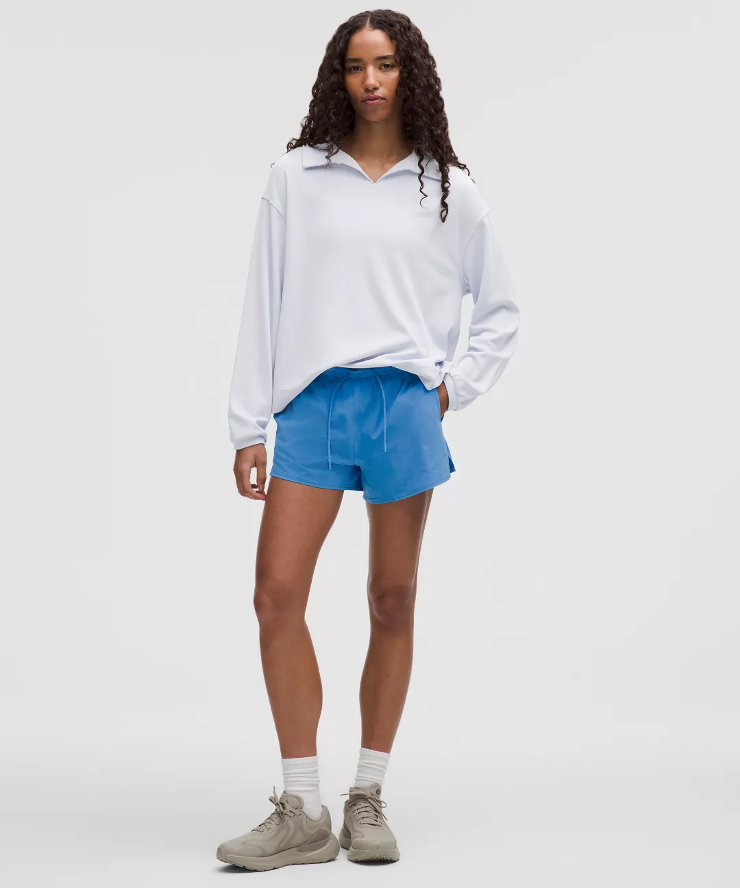 Softstreme Pique Oversized Long-Sleeve Polo Shirt