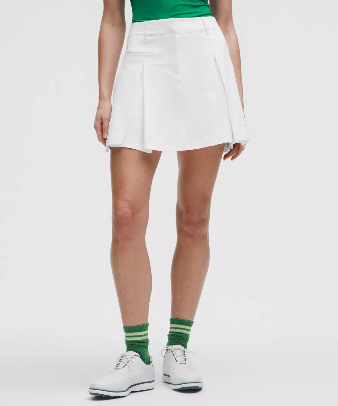 Box-Pleat High-Rise Golf Skirt