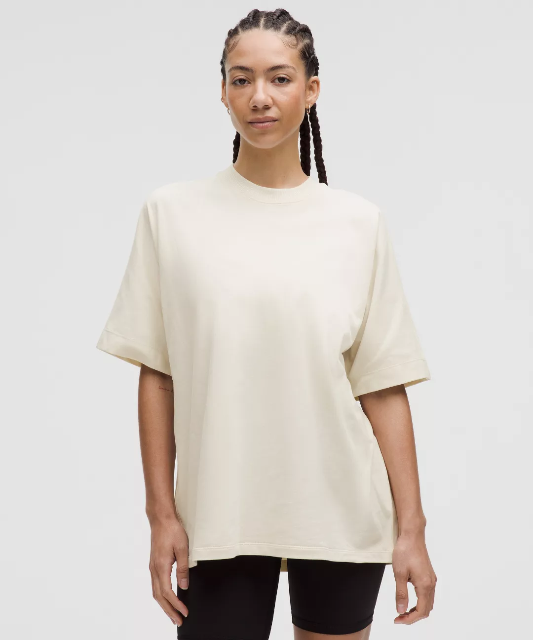 Cotton Jersey Oversized Short-Sleeve Shirt