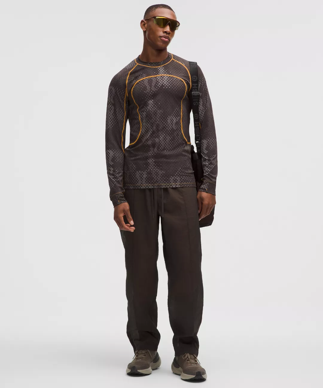 Men's Jacquard Tight-Fit Long-Sleeve Shirt *SLNSH Collection