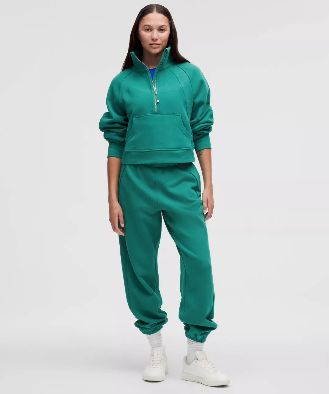 Scuba Oversized Funnel-Neck Half Zip