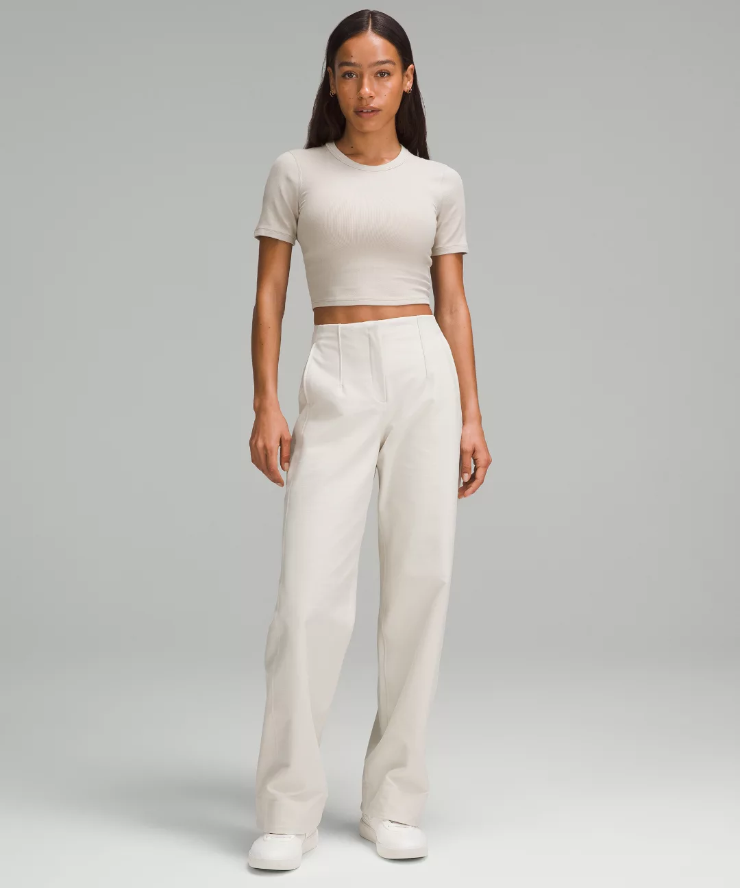 Hold Tight Straight-Hem Cropped T-Shirt