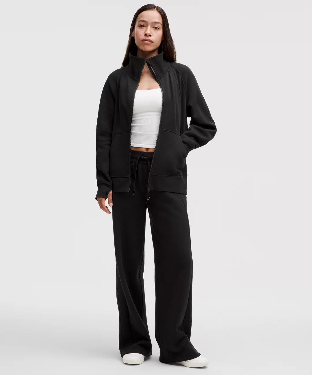 Scuba Oversized Funnel-Neck Full Zip