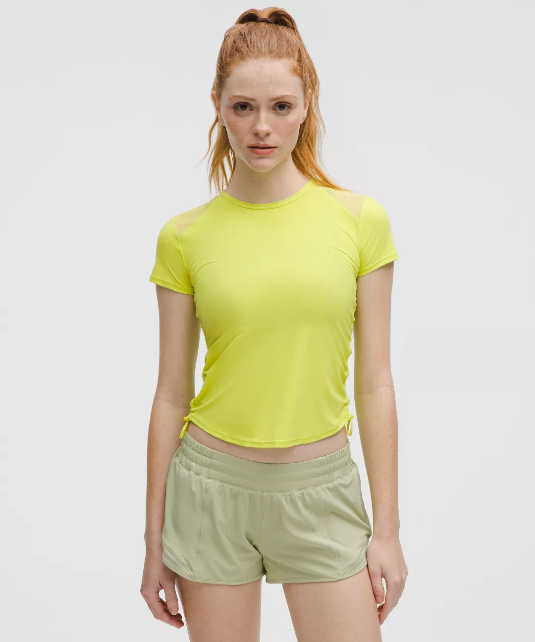 Sculpt Cinched Short-Sleeve Shirt