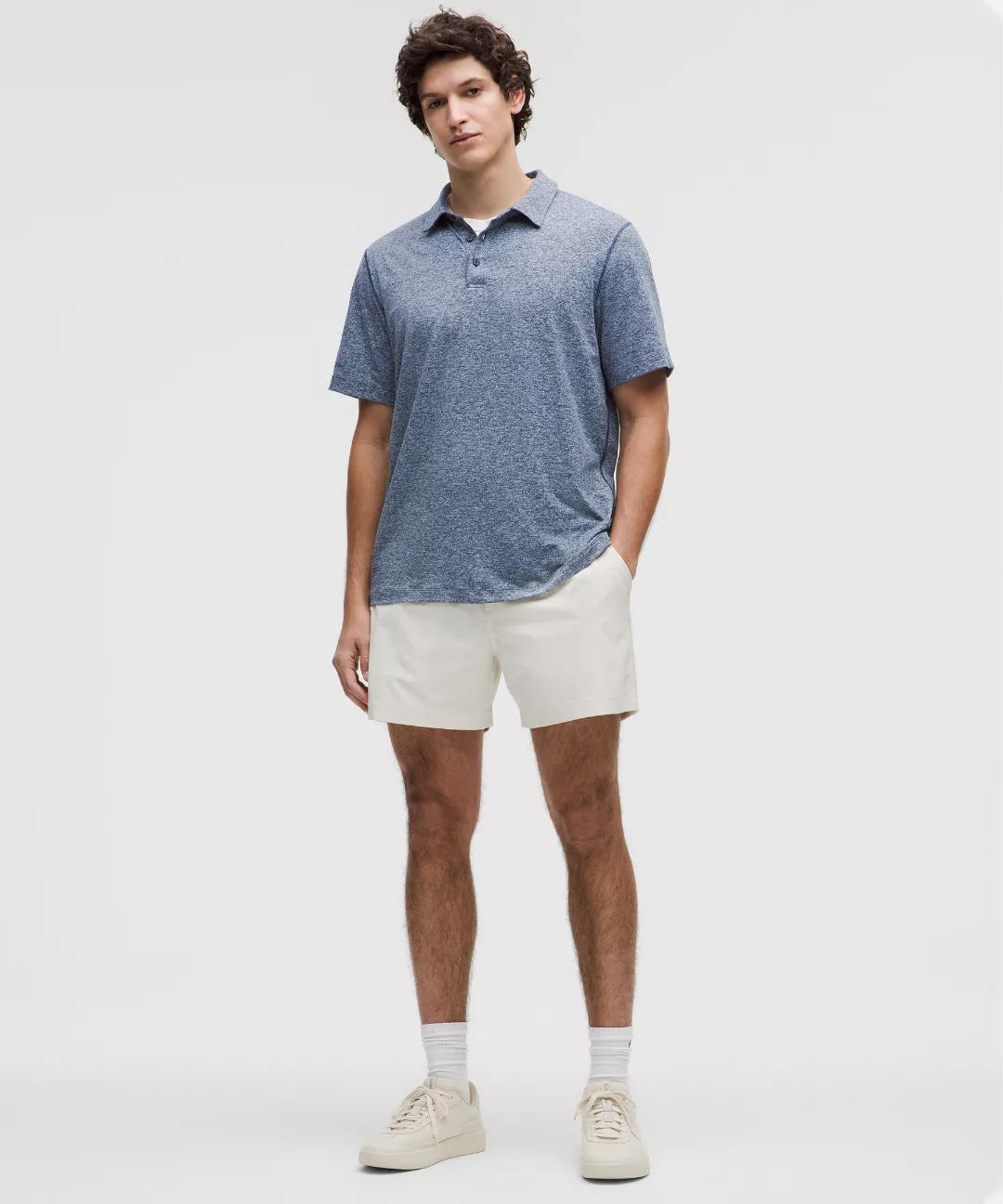 Soft Jersey Short-Sleeve Polo Shirt