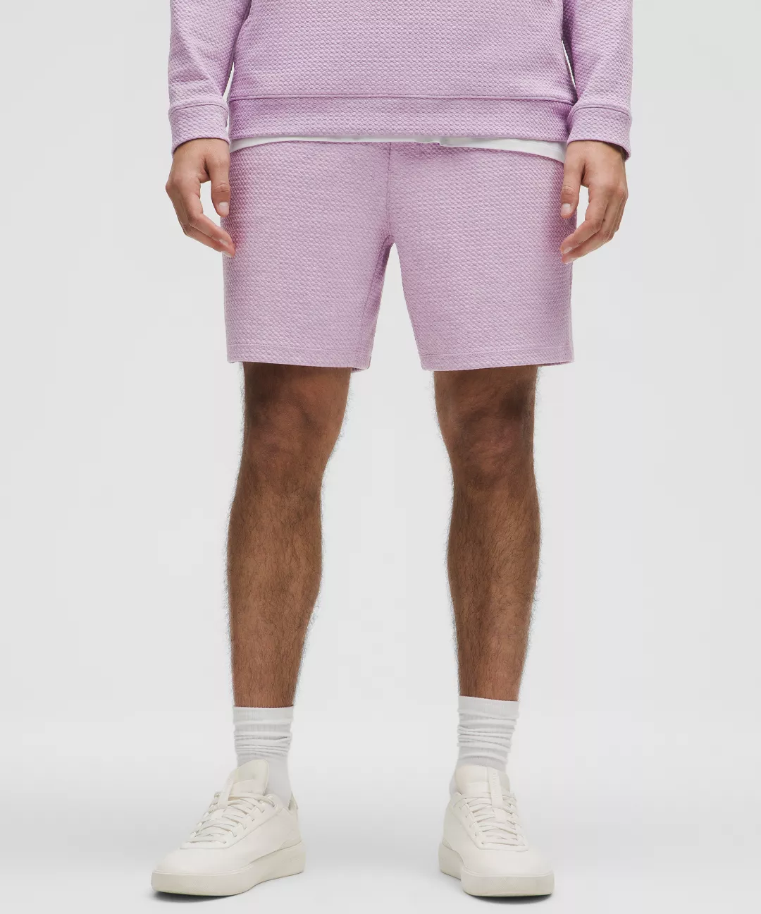 Textured Double-Knit Cotton Short 7"