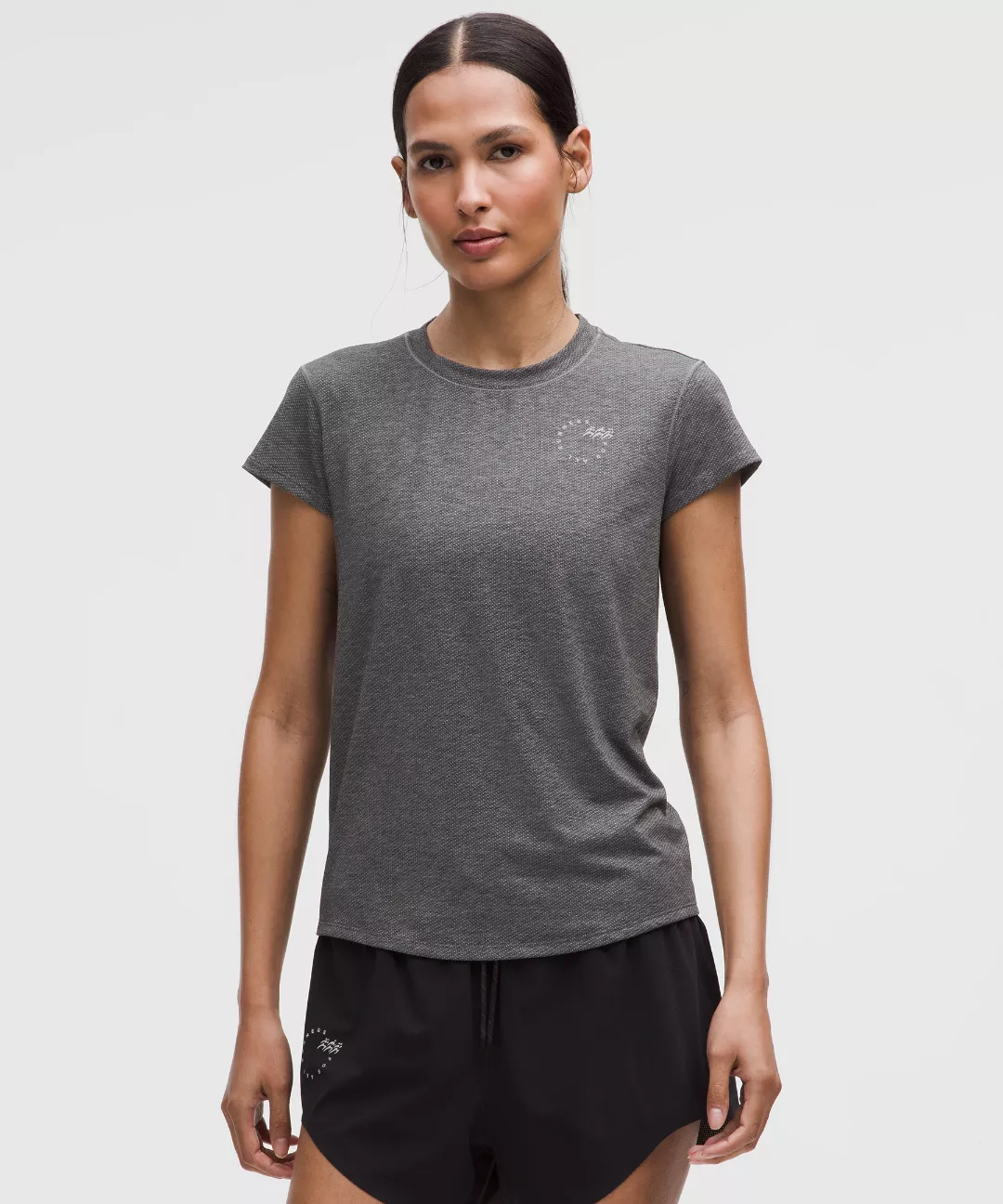 Mile Maker Run Crew Graphic Mesh Short-Sleeve Shirt