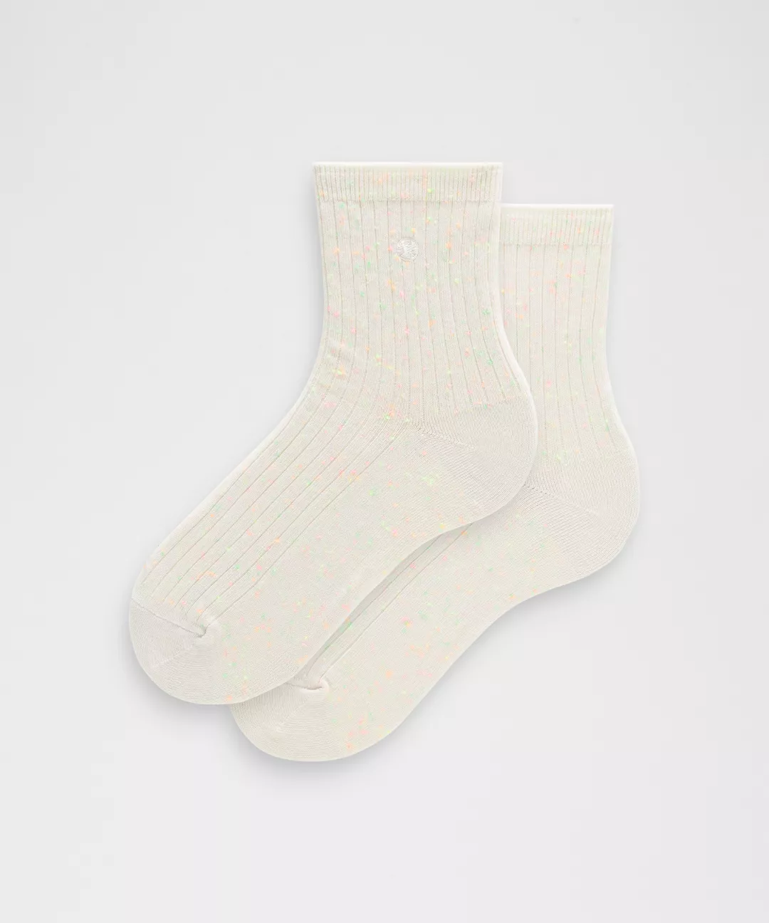Unisex Neon Speckled Quarter Socks