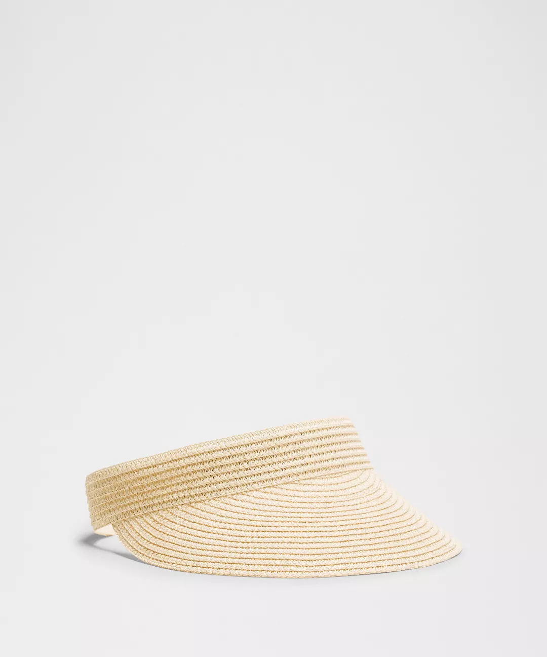 Women's Paper Straw Removable Sweatband Visor
