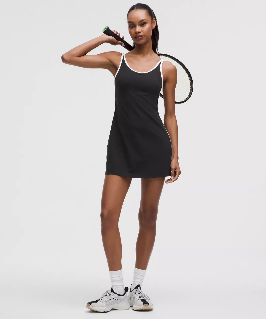 Scoop-Neck Cutout Tennis Dress