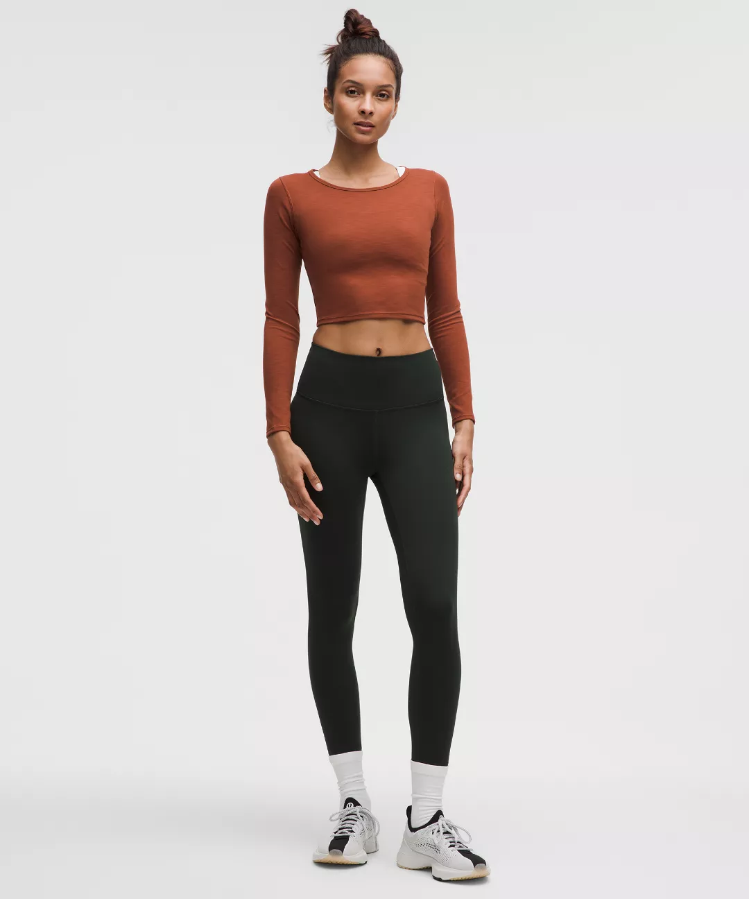 Wunder Train Cropped Long Sleeve Shirt