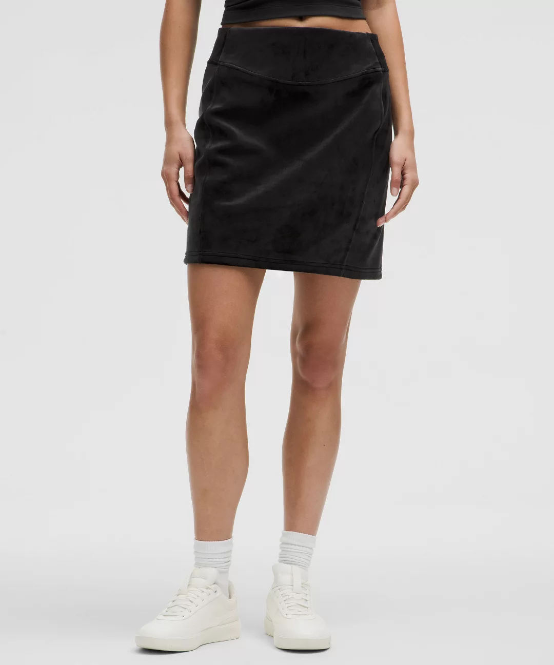 Scuba High-Rise Mini Skirt *Velvet