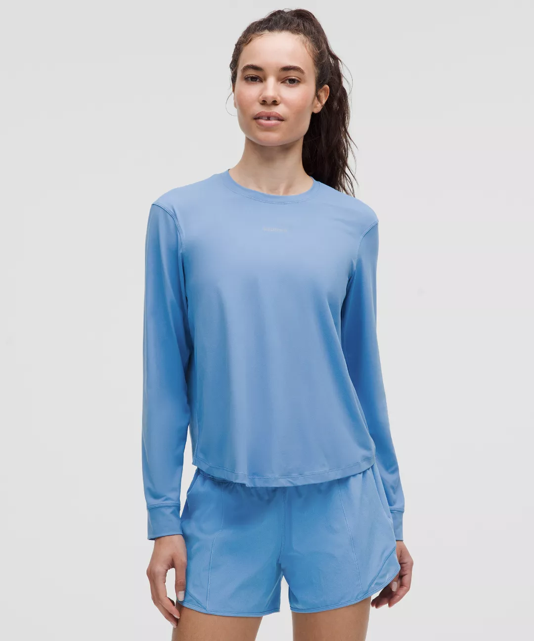 Pace Crush Cross-Back UV-Protective Graphic Long-Sleeve Shirt