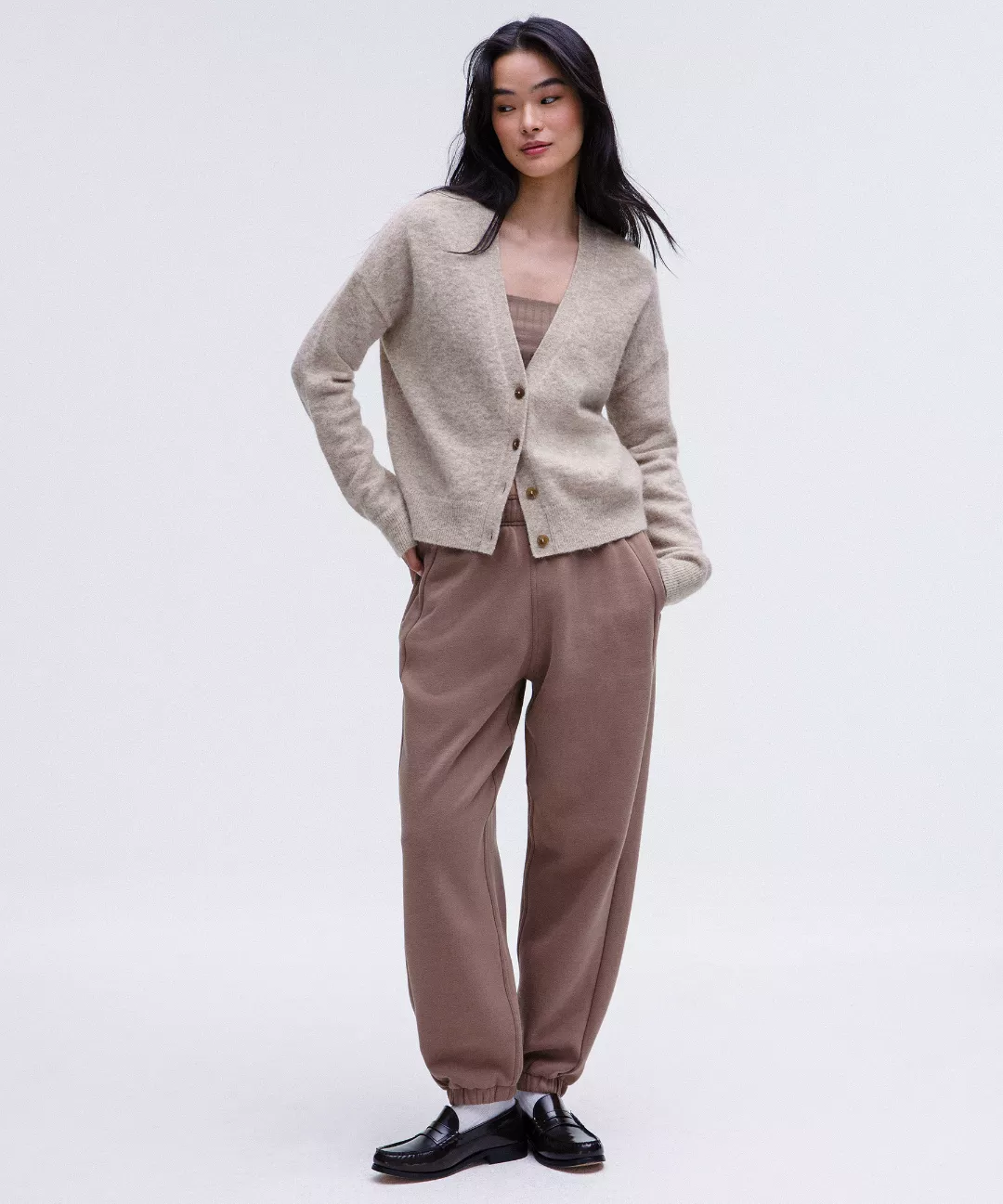Women's Alpaca Wool-Blend Cardigan Sweater