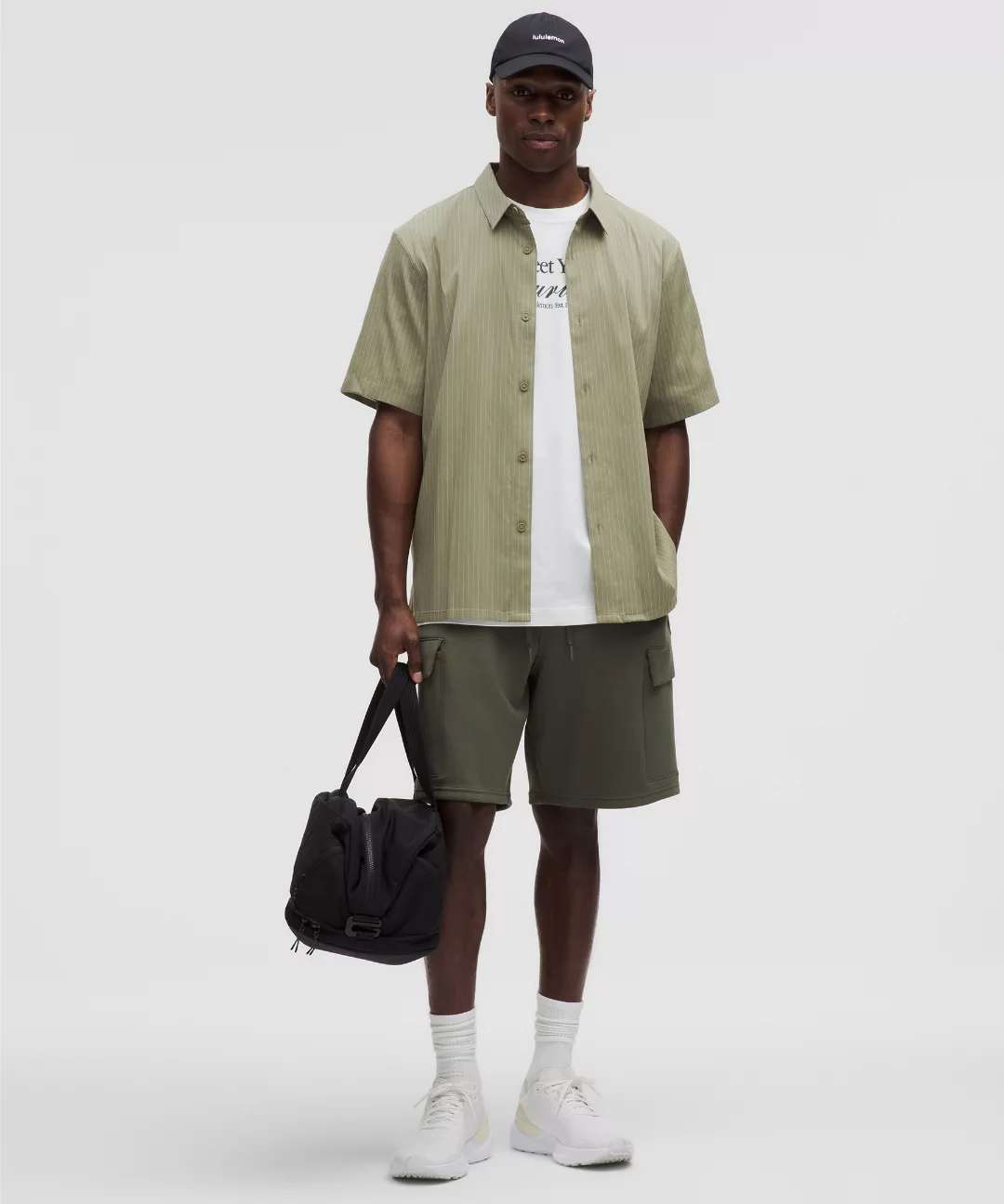 Relaxed-Fit Short-Sleeve Button Up Shirt