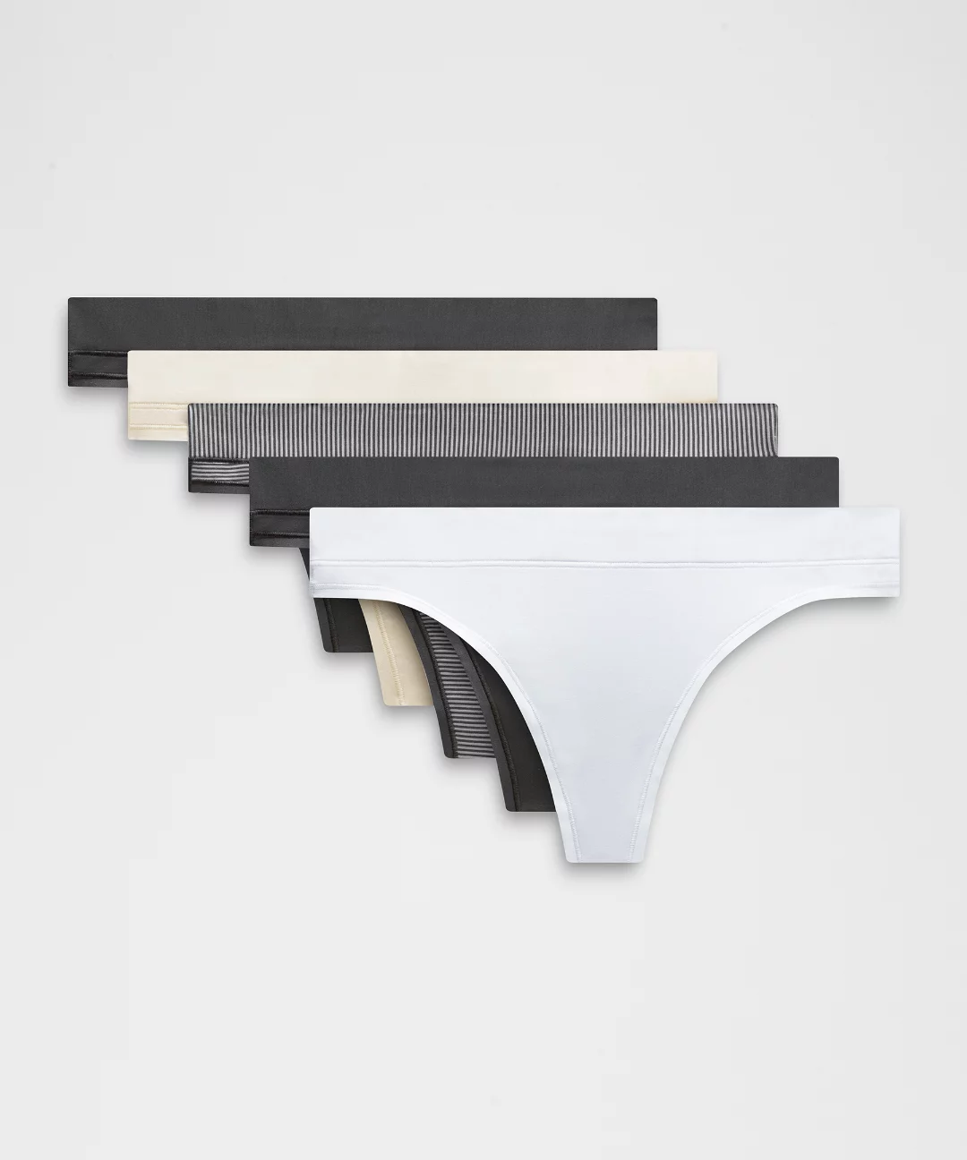 UnderEase Mid-Rise Thong Underwear *5 Pack